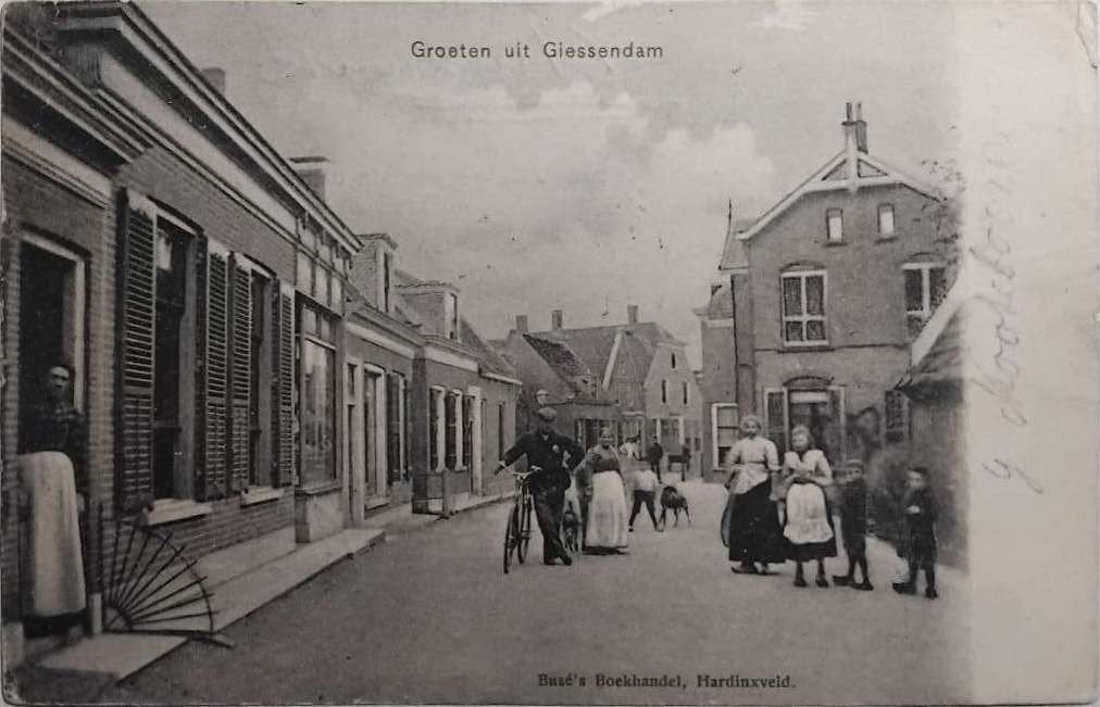 Giessendam (Zuid-Holland) - 1905, Verzamelen, Ansichtkaarten | Nederland, Ophalen of Verzenden, Voor 1920, Gelopen, Zuid-Holland