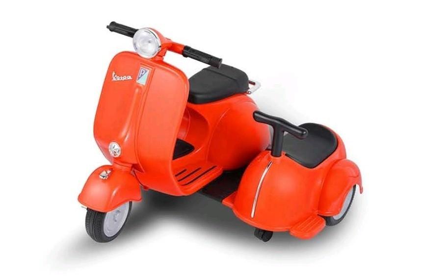 Rode electrische Vespa 150  zijspan kinder scooter, Ophalen, Nieuw