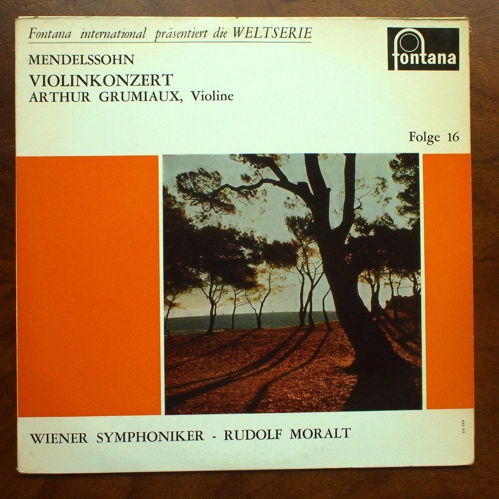 mendelssohn violinkonzert arthur grumiaux, violine – fontana, Ophalen, LP, Overige formaten, Mendelssohn