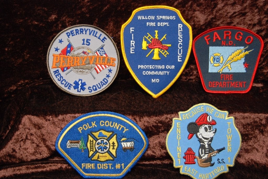 Badge Brandweer Amerika, Ophalen of Verzenden, Overige soorten, Amerika, Embleem of Badge