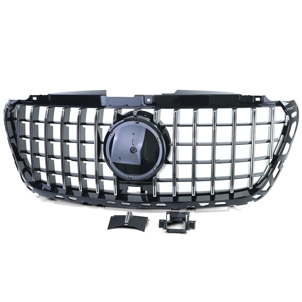 Grill Mercedes Sprinter W907 910 Glans Zwart / Chrome, Auto diversen, Tuning en Styling, Verzenden, Automotive Parts, A.parts@hotmail.nl
