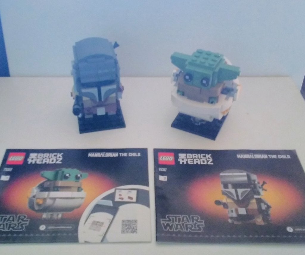 Lego Brickheadz 75317 the Mandalorian and the Child, Verzenden, Zo goed als nieuw