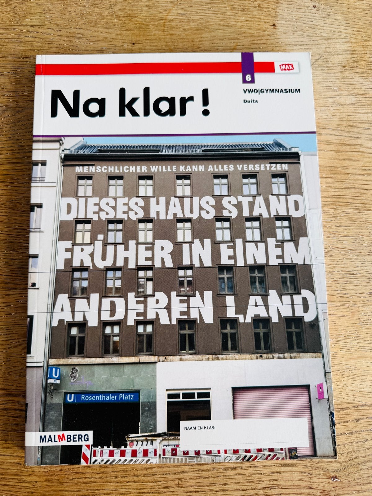 Na Klar! 6 VWO/Gymnasium - Nieuw Duits lesboek, Ophalen of Verzenden, Alpha, Nieuw, Overige niveaus
