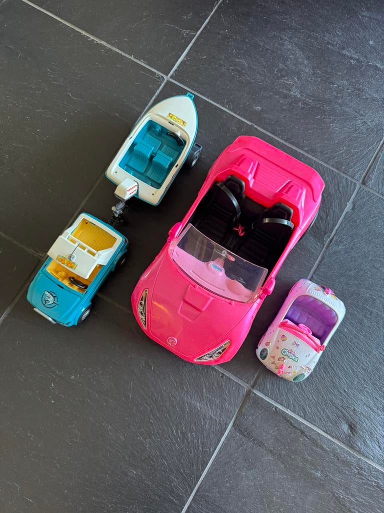Barbie auto, Kinderen en Baby's, Ophalen, Zo goed als nieuw