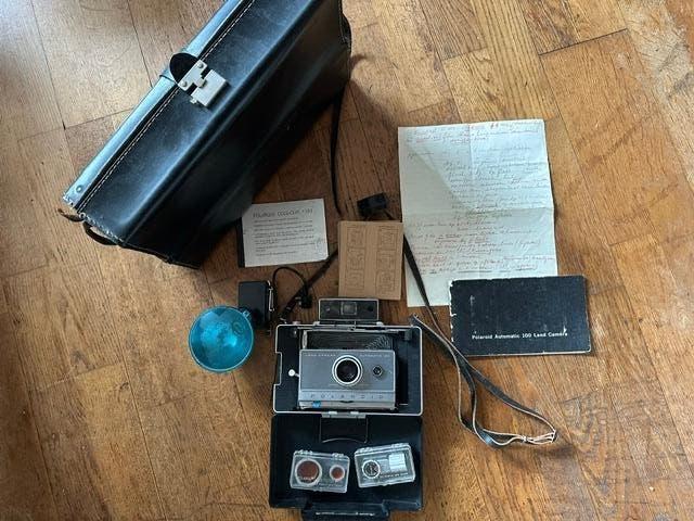 Complete Polaroid Automatic 100 Land Camera, Ophalen, Gebruikt, Polaroid, Polaroid