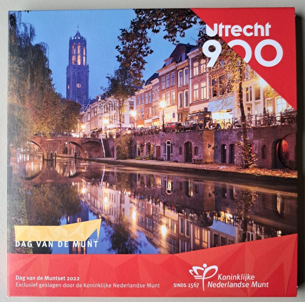 Dag van de Muntset 2022 - Utrecht 900 jaar, Ophalen of Verzenden, Koning Willem I, Euro's, Setje