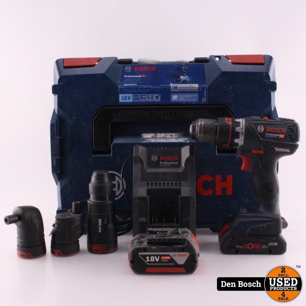 Bosch Professional GSR 18V-EC Boormachine | 2x Accu/Lader, Bosch, Gebruikt, Support@bosch.com, Robert Bosch GmbH
Robert-Bosch-Platz 1
70839 Gerlingen-SchillerhÃ¶he
Germany