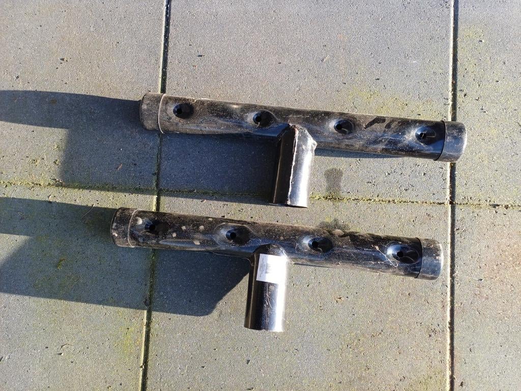 Waslijn houders - Set van 2 (zonder paal), Ophalen of Verzenden, Gebruikt, Overige typen