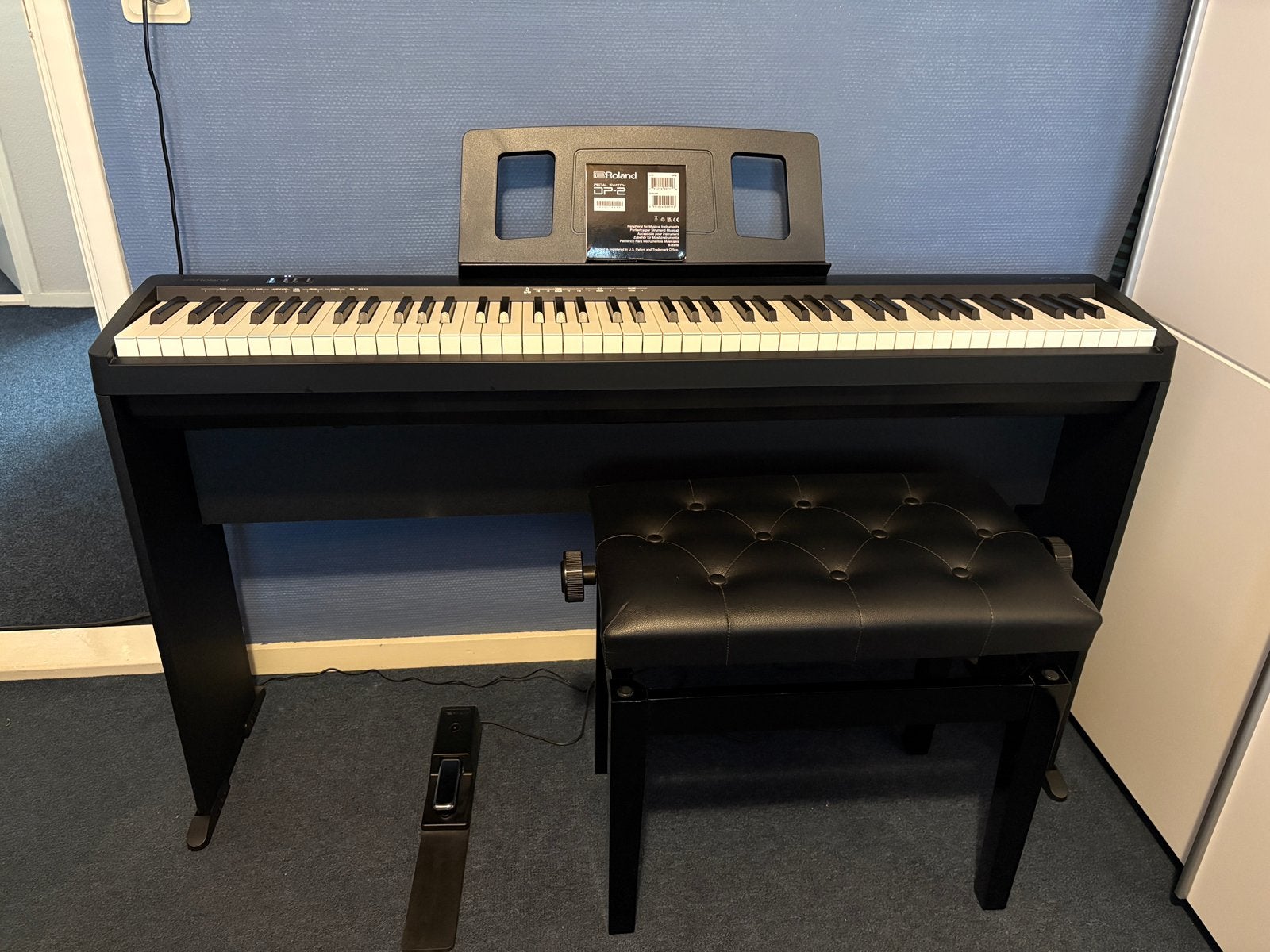 Roland FP-10 Digitale Piano + Verstelbare Pianobank + DP-2, Ophalen, Zo goed als nieuw, Zwart