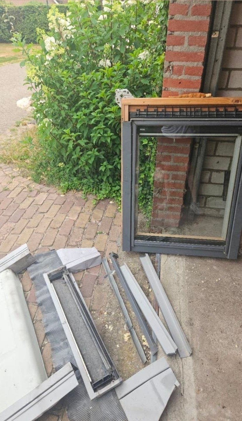 Velux dakraam ggl m04 78 /98 hr ++glas compleet, Dubbelglas, Minder dan 80 cm, 80 tot 120 cm, Ophalen of Verzenden