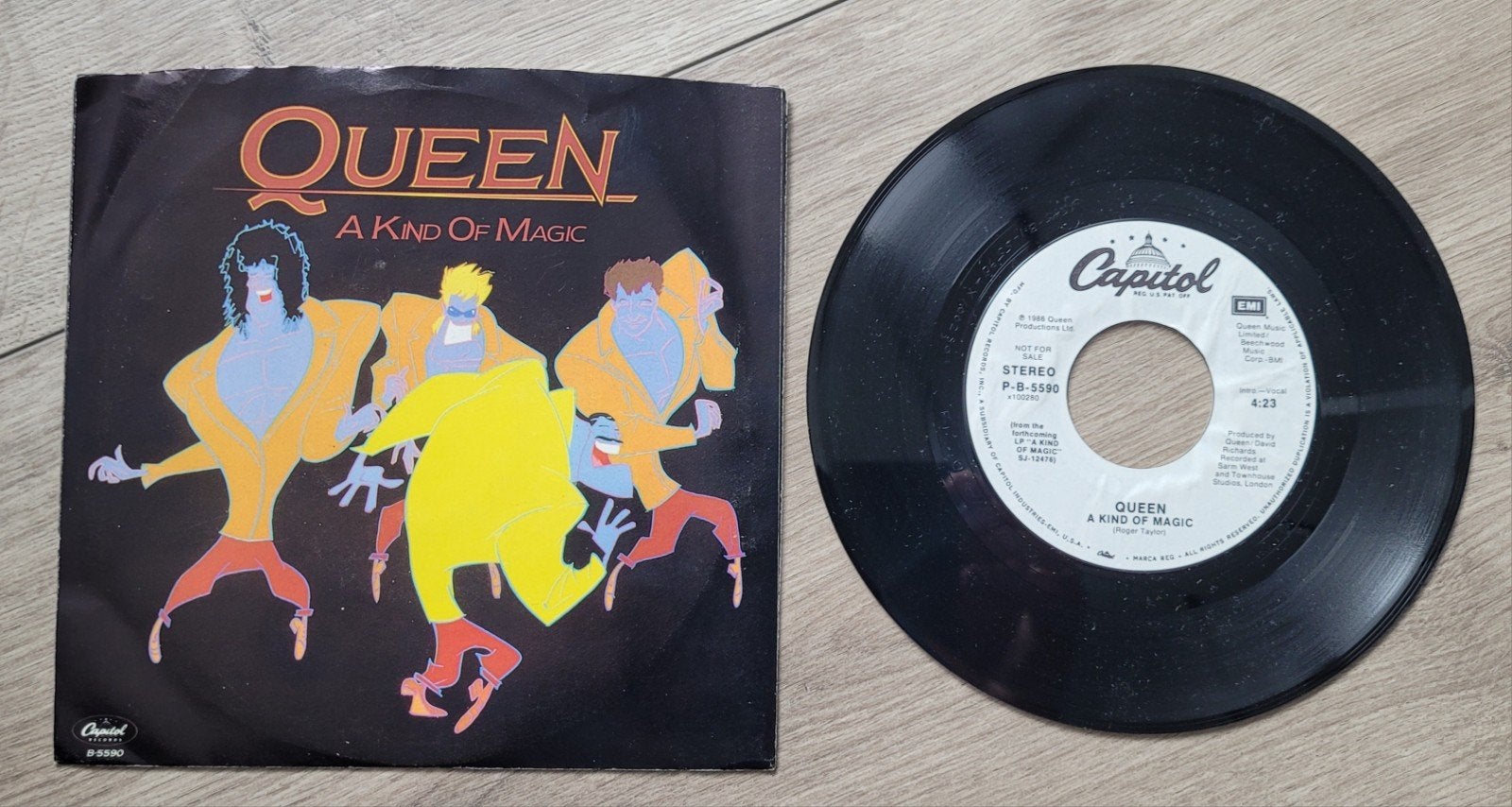 Queen 7" US Promo A kind of magic, Ophalen of Verzenden, Zo goed als nieuw, 7 inch, Poprock