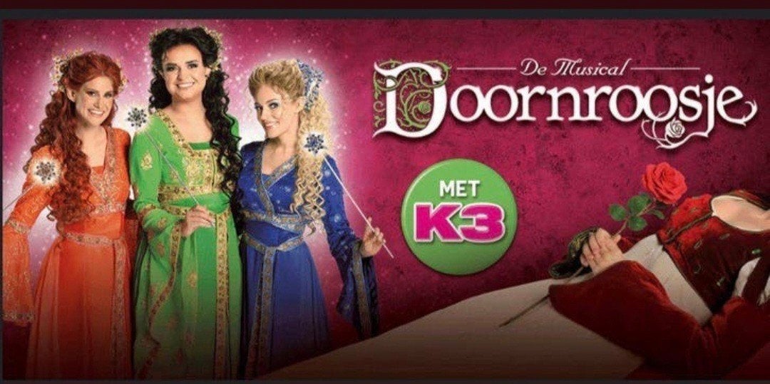 3 kaarten voor k3 Doornroosje de musical, Tickets en Kaartjes, Drie personen of meer, Juni