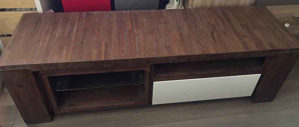 Tv meubel, Ophalen, 150 tot 200 cm, Zo goed als nieuw, Minder dan 100 cm