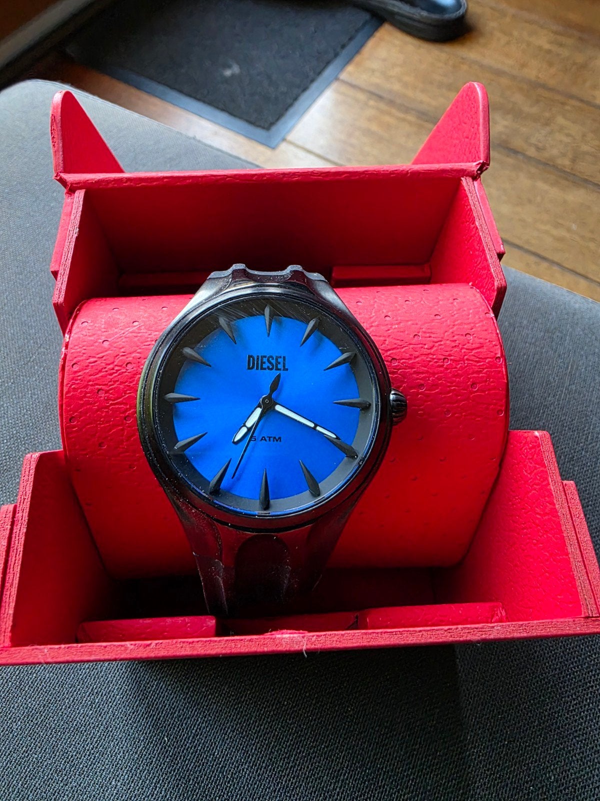 Diesel Streamline WatchCase, Sieraden, Tassen en Uiterlijk, Overige merken, Leer, Staal, Verzenden