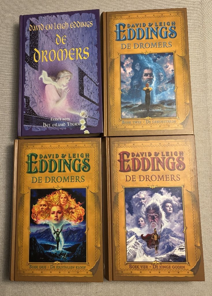 David Eddings, Dromers, vier compleet boeken, Boeken, Ophalen of Verzenden, Gelezen