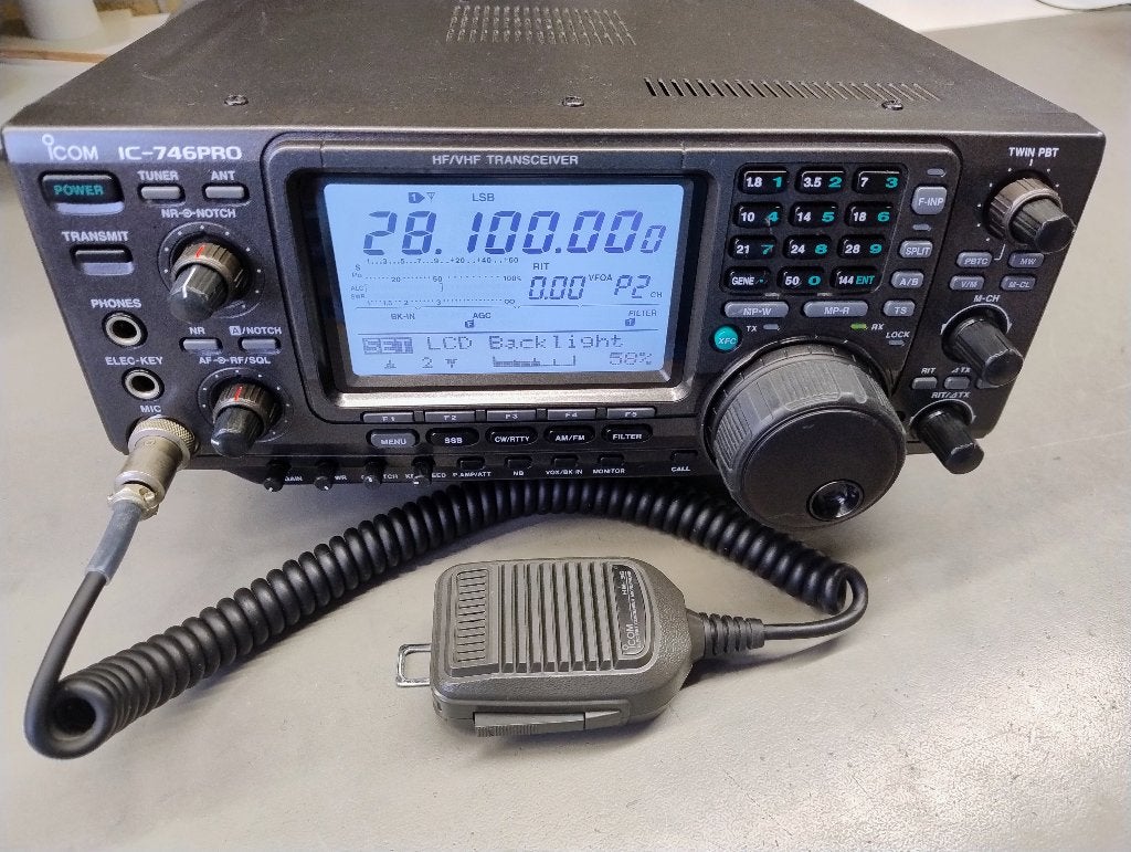 ICOM  IC-746PRO    HF, 6 en 2 Meter, Telecommunicatie, Zenders en Ontvangers, Ophalen of Verzenden, Gebruikt, Zender en Ontvanger