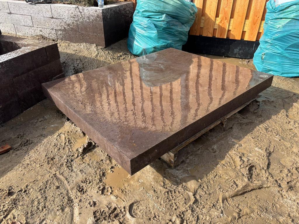 2x Schellevis tegels 150x120x10 Taupe, Ophalen, Nieuw, Minder dan 5 m², Beton