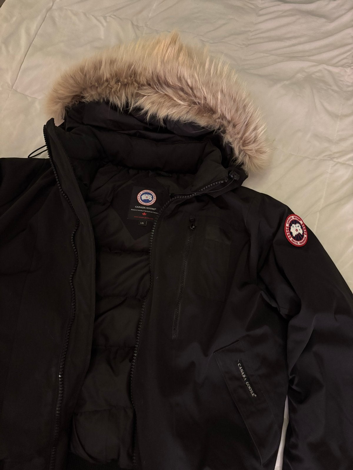 Canada Goose Chilliwack Bomber, Ophalen of Verzenden, Zo goed als nieuw, Maat 52/54 (L), Zwart