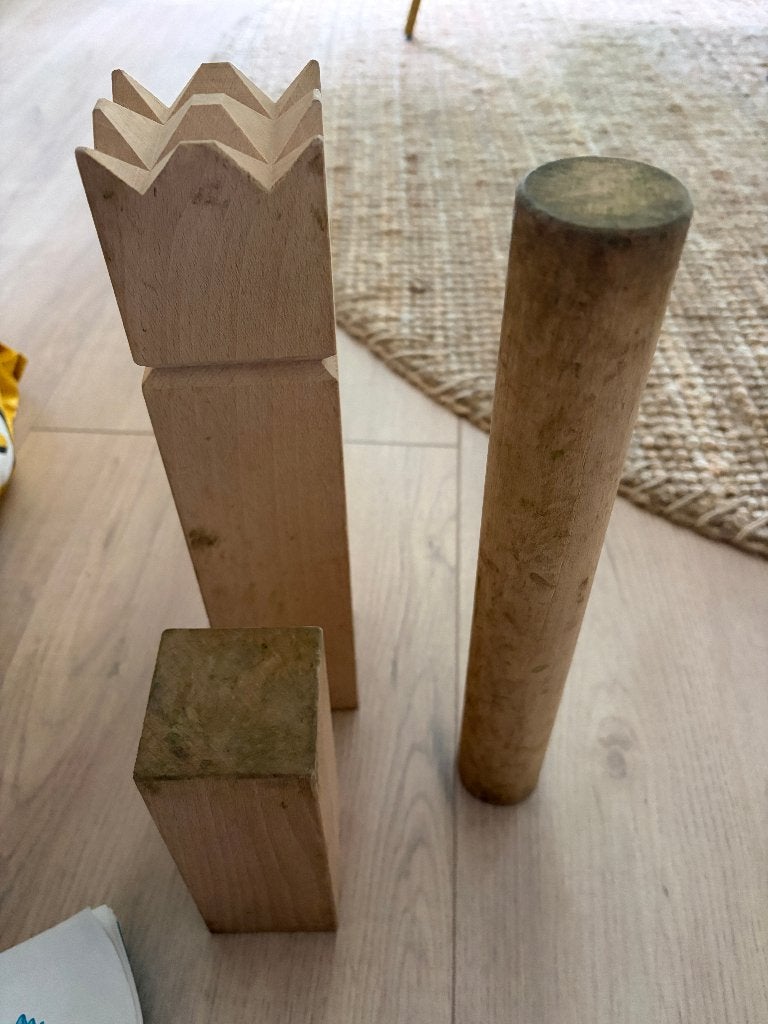 Kubb buitenspel compleet, Ophalen of Verzenden, Gebruikt
