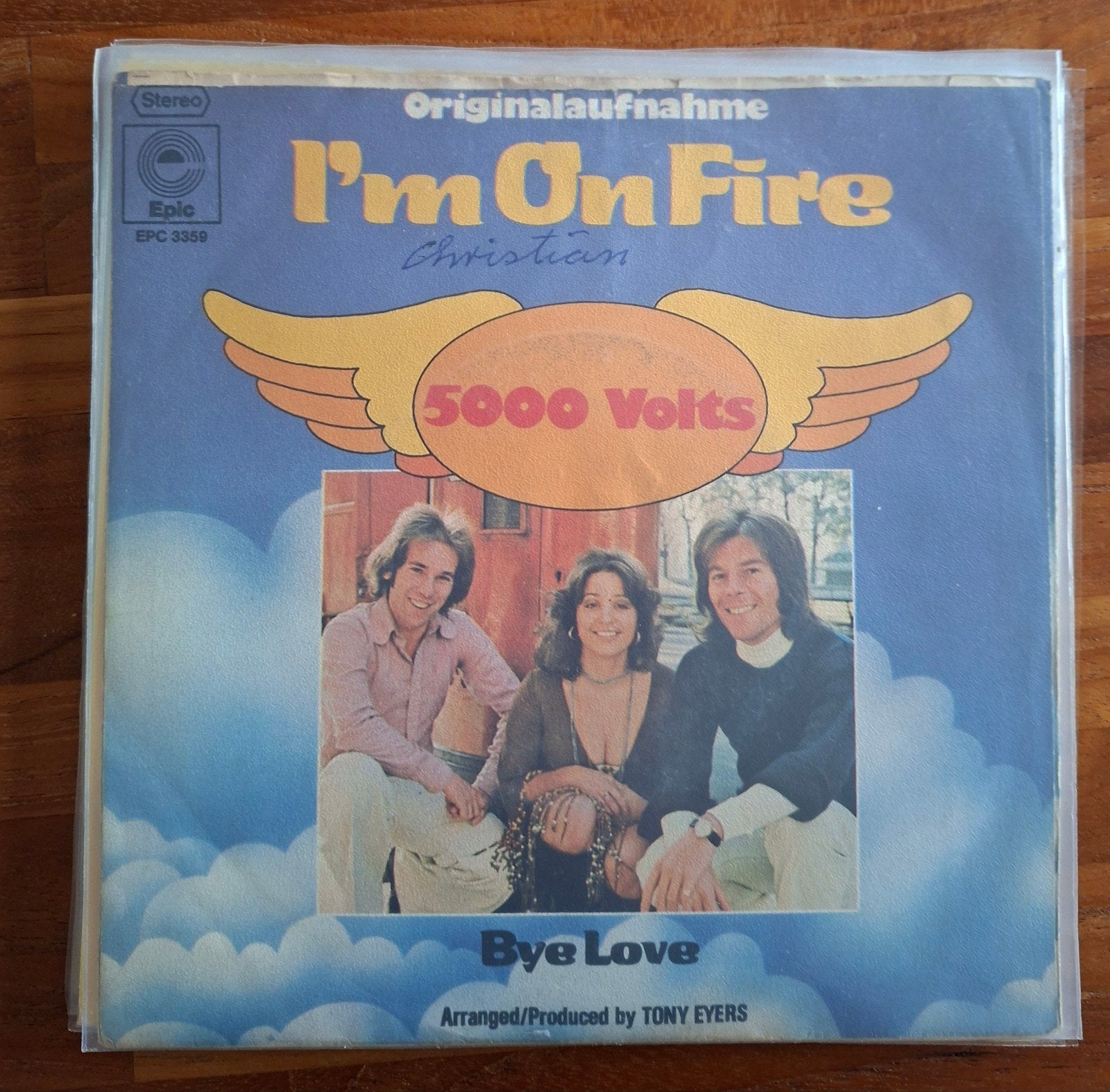 5000 volts - I m on fire - Single is TOP, Ophalen of Verzenden, Gebruikt, 7 inch, Pop