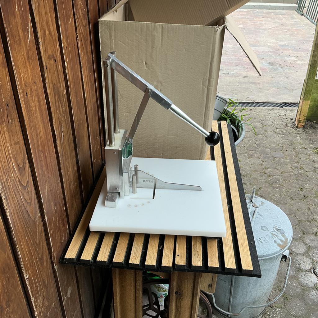 Tk deel o maat kaassnijder met recht mes nieuw zie foto,s ., Ophalen, Metaal, Snijmachine, Overige merken