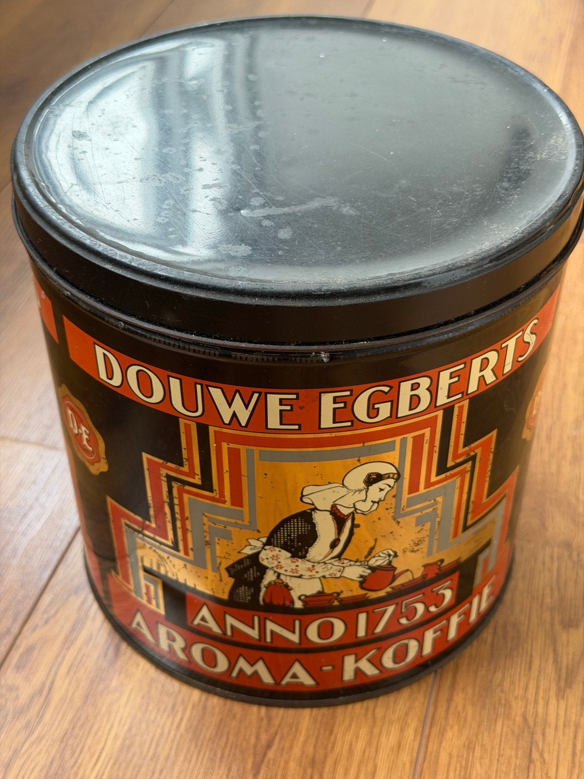 Vintage Douwe Egberts Aroma Koffie Blik Anno 1753, Ophalen of Verzenden