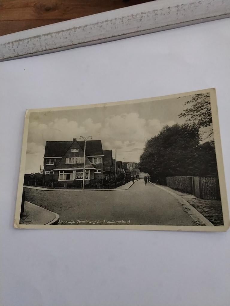 STEENWIJK. ZWARTEWEG HOEK JULIANASTRAAT 1935, Ophalen of Verzenden, 1920 tot 1940, Overijssel