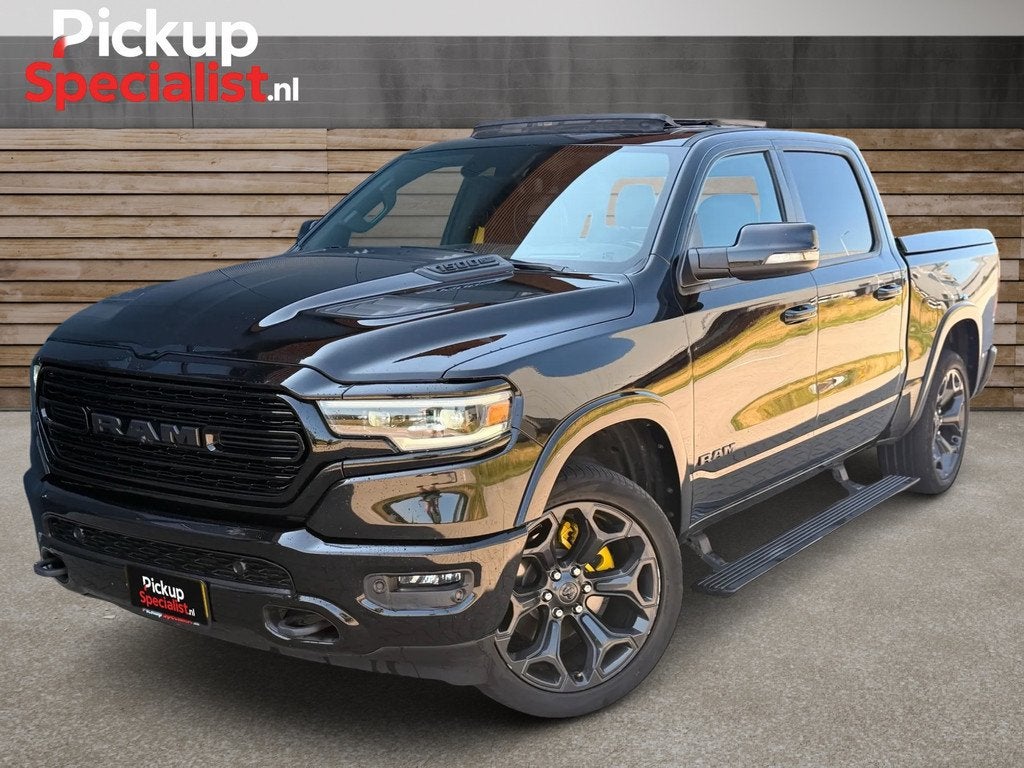 Dodge Ram 1500 5.7 V8 4x4 Crew Cab Limited , STERRENHEMEL ,, Automaat, Zwart, Zwart, Leder