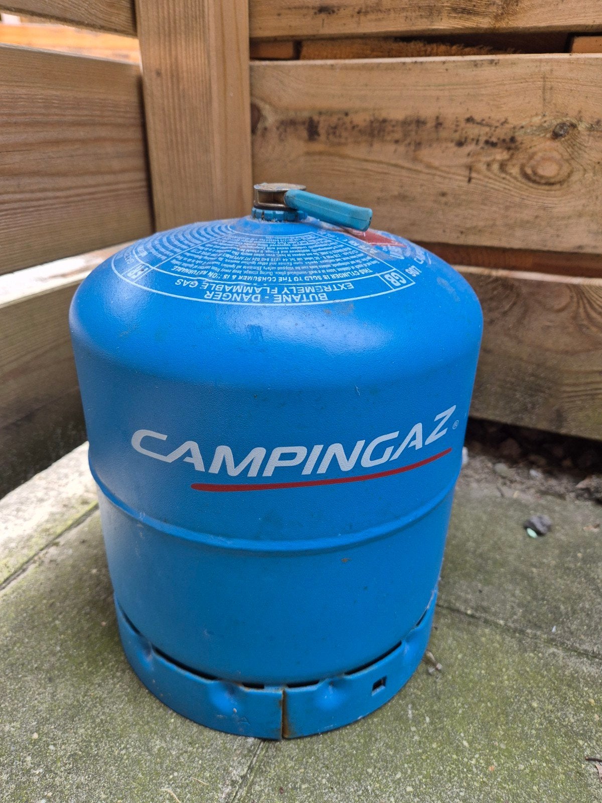 Campingaz 907 gasfles, Ophalen, Gebruikt