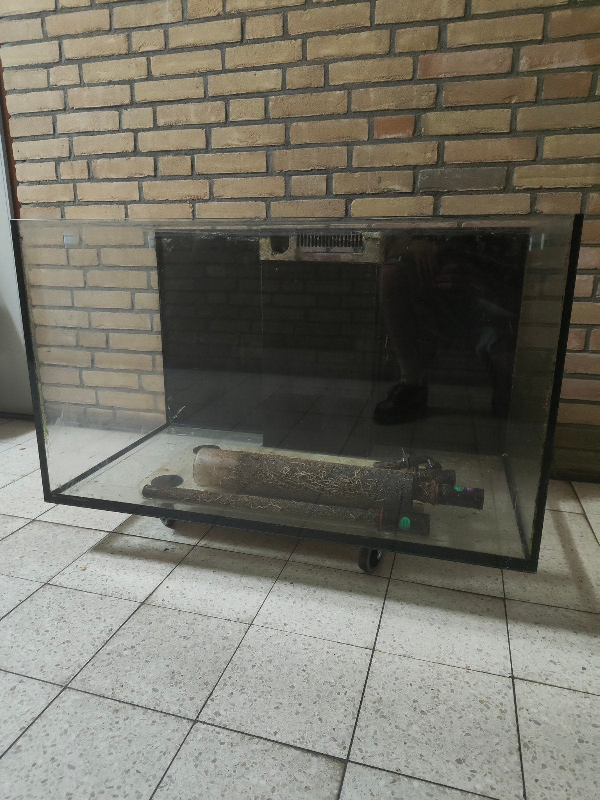 TEAB Aquarium Hamsterkooi terrarium (gebarsten), Ophalen, Gebruikt, Leeg aquarium