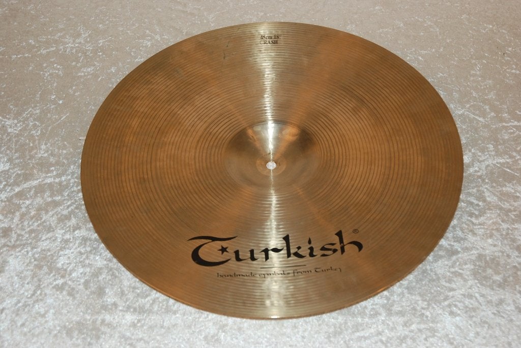 Turkish Sehzade Crash bekken 1541gr 18 inch  <26261492>, Gebruikt, ., Drums of Percussie, Ophalen of Verzenden