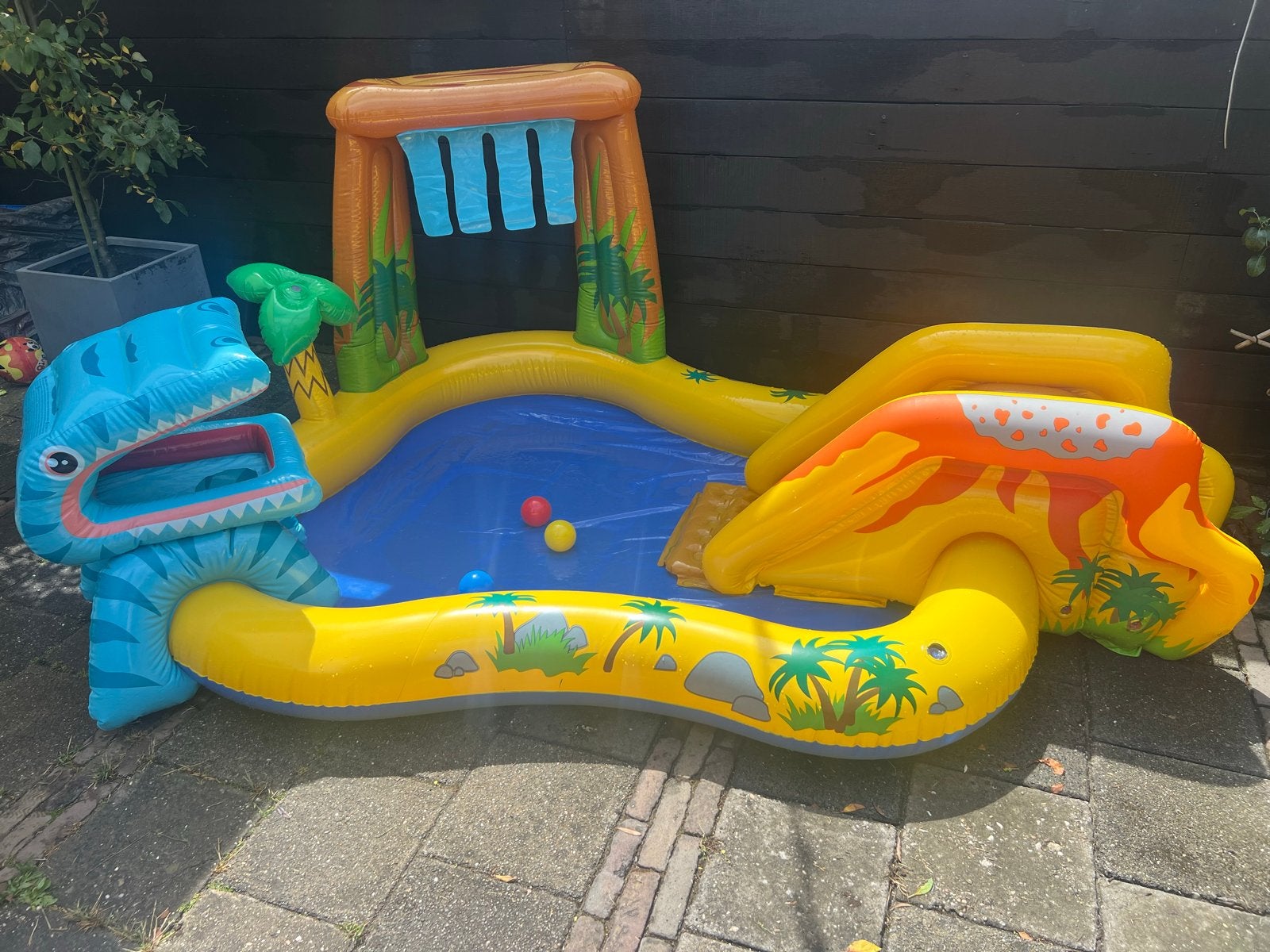 Intex zwembad Speelparadijs met Glijbaan, Ophalen, Gebruikt, Minder dan 80 cm, Opblaaszwembad