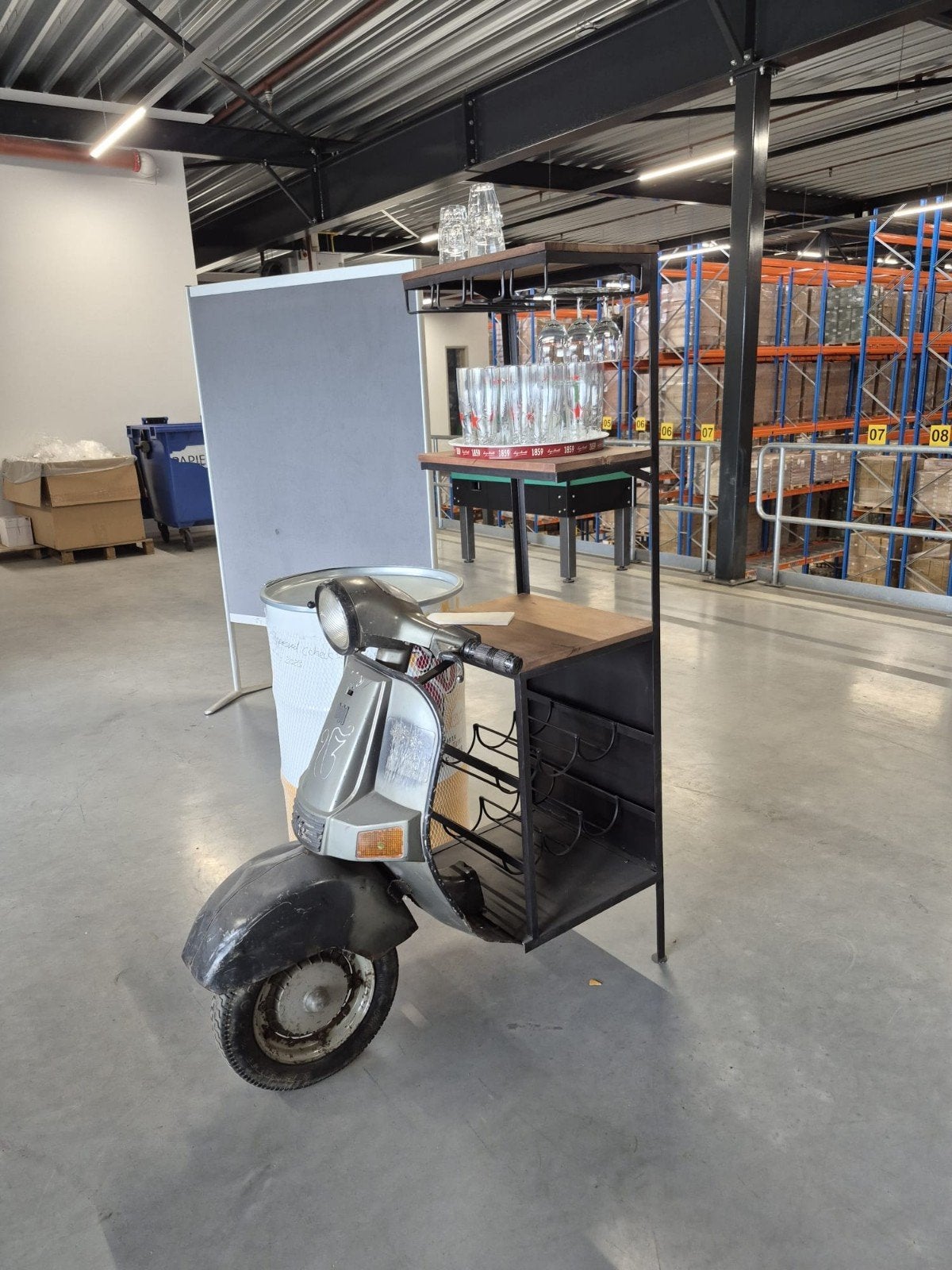 Unieke Bar/Presentatiemeubel van Scooter, Ophalen, Nieuw