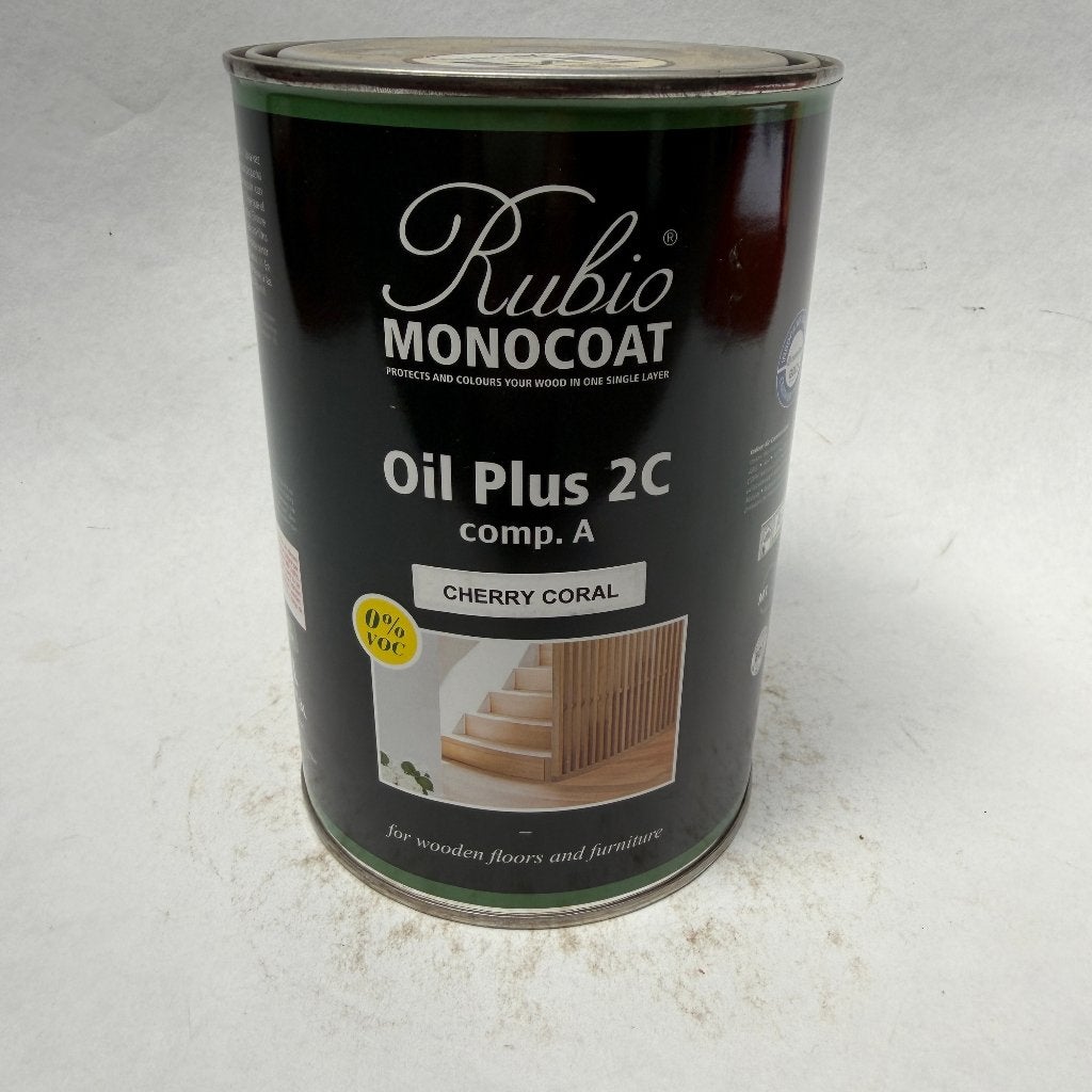 Rubio Monocoat Oil Hout Olie Lak Cherry Coral 1L, Nieuw, Ophalen of Verzenden, Lak, Minder dan 5 liter