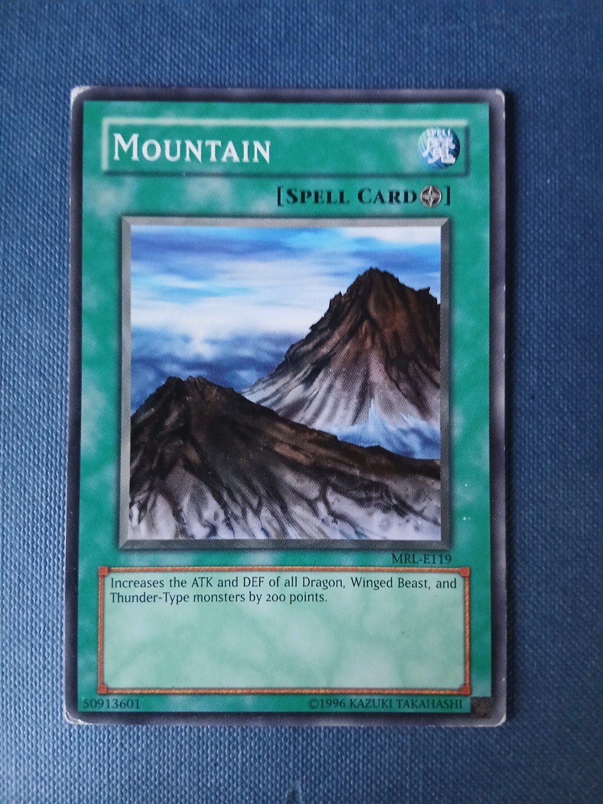 Yu-Gi-Oh! Mountain Spell Card MRL-E119, Ophalen of Verzenden, Gebruikt, Losse kaart
