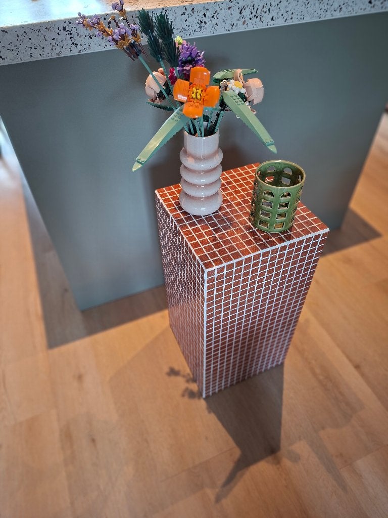 Prachtige mozaïeken bijzettafel, Huis en Inrichting, Tafels | Bijzettafels, Mozaiek, Minder dan 55 cm, Nieuw, Ophalen of Verzenden