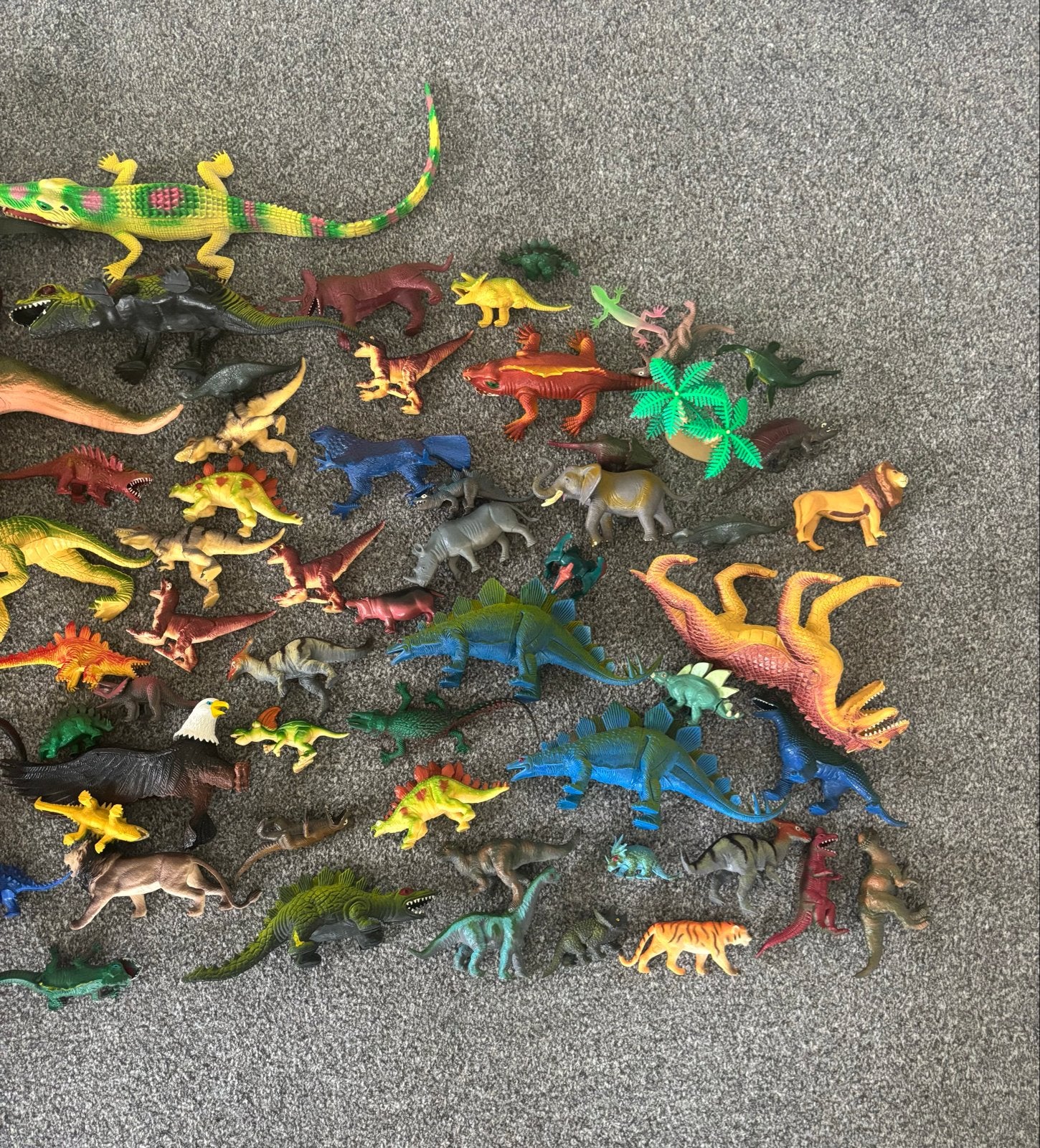 Grote verzameling dinosaurussen en wilde dieren speelgoed, Ophalen of Verzenden, Gebruikt