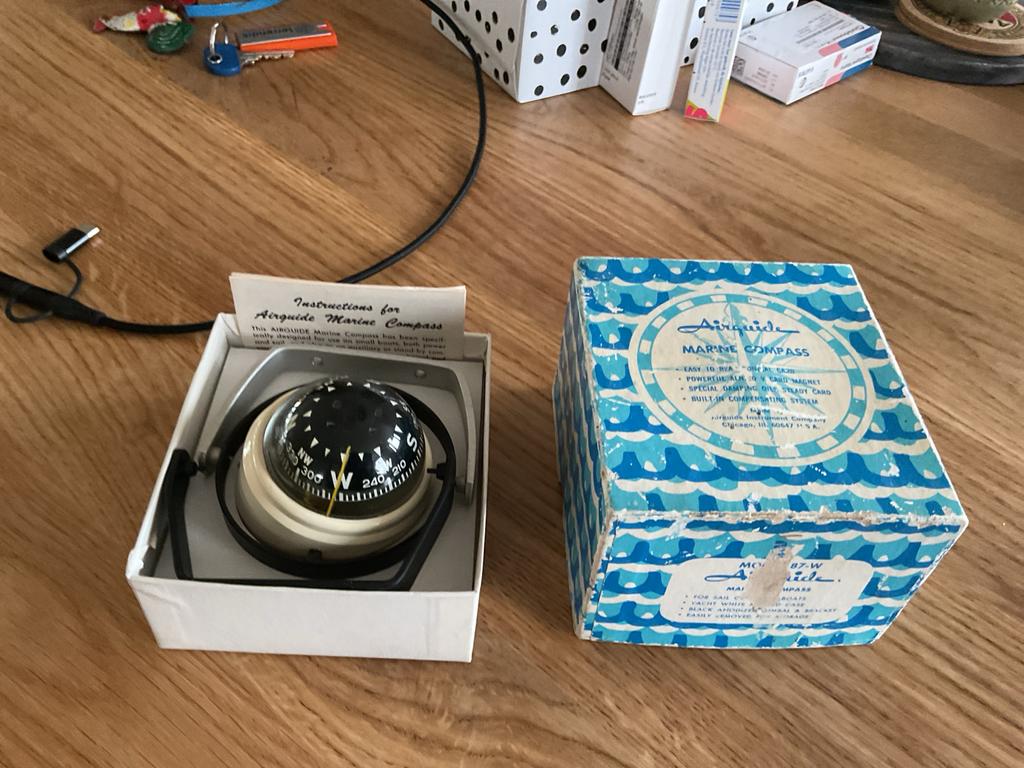 Airguide (AquaGuide) Marine Kompas – model 87-W, Ophalen of Verzenden, Gebruikt, Gps of Kompas