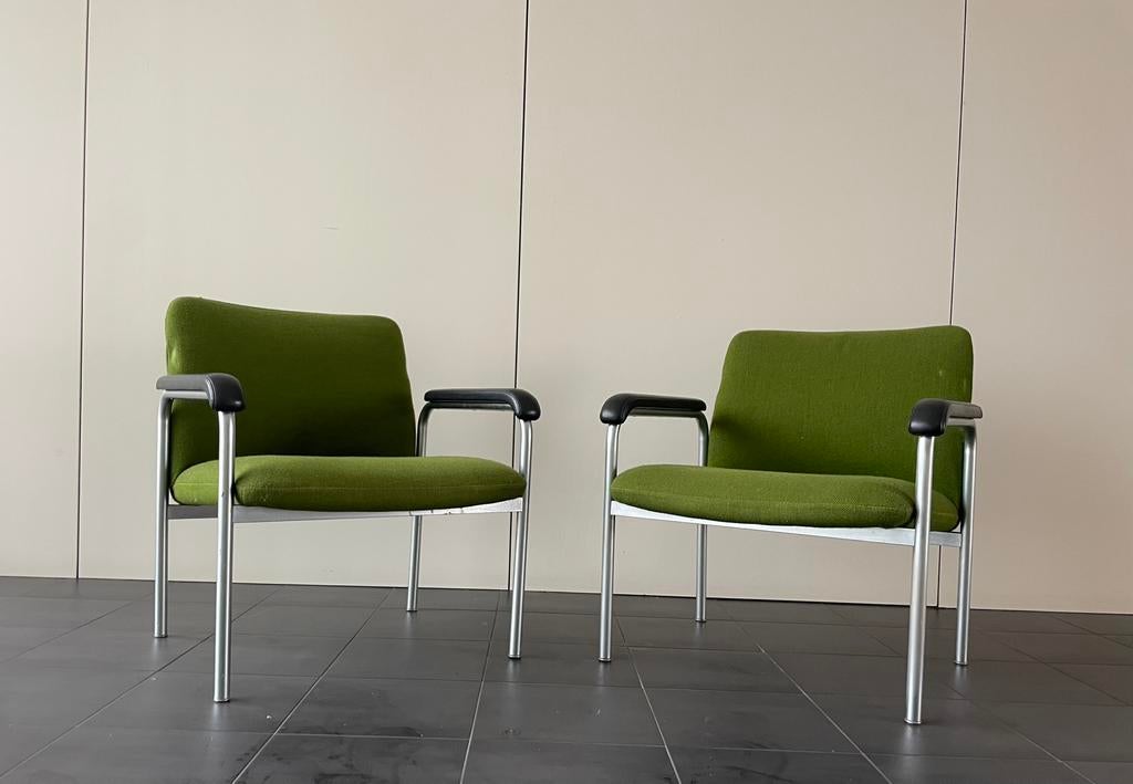 gave Fröscher Sitform design fauteuils groen vintage, Huis en Inrichting, Stoelen, Ophalen of Verzenden, Zo goed als nieuw, Nvt