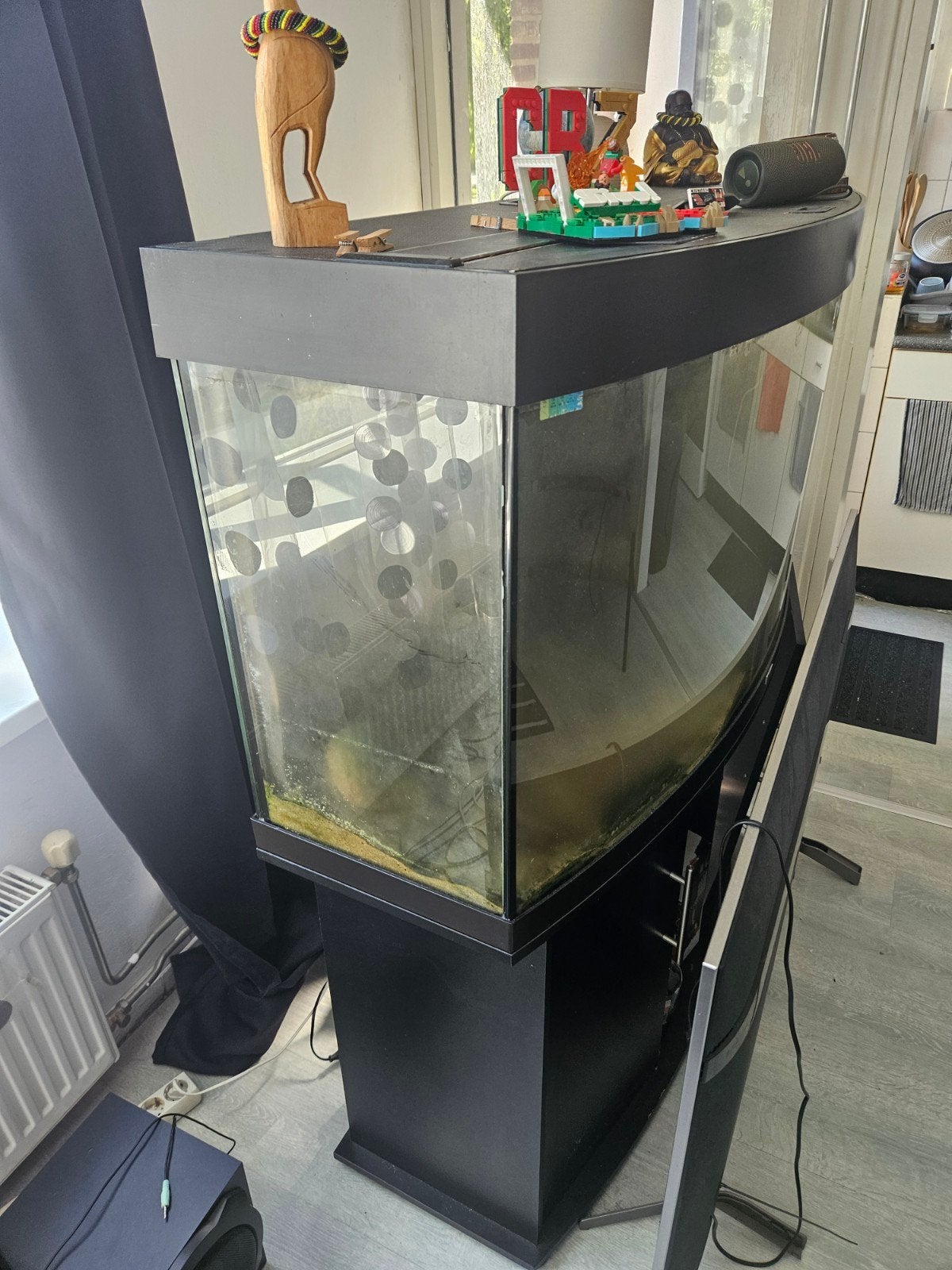 Juwel 126x60 + eheim350 en onderkast, Ophalen, Gebruikt, Leeg aquarium, Juwel