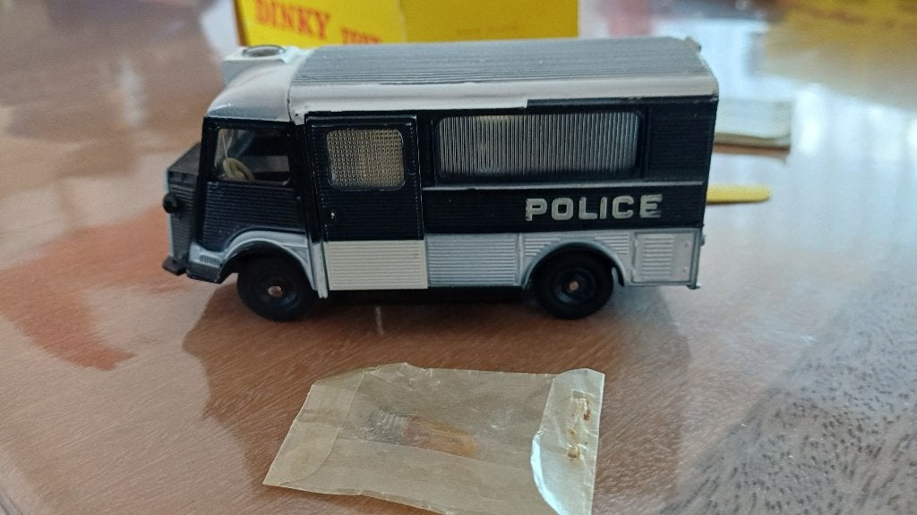 dinky toys(Fr) citroen car de police secours met box, no.566, Ophalen of Verzenden