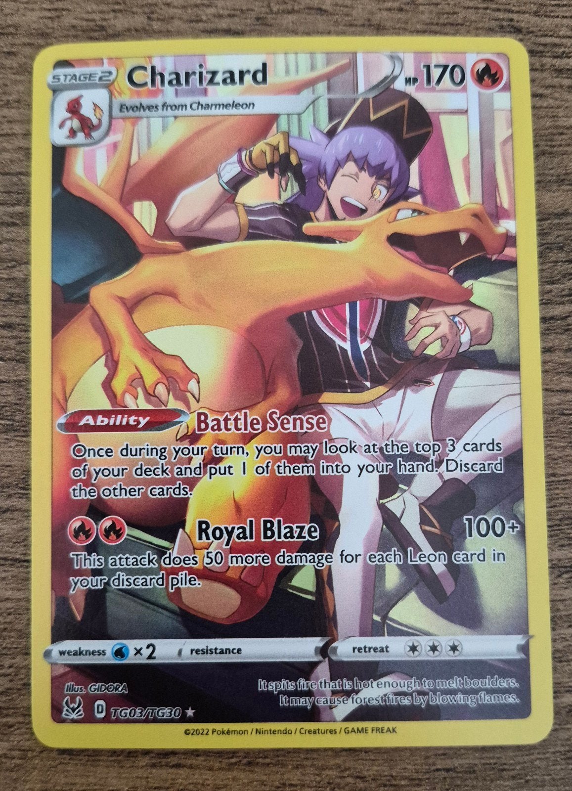 Charizard TG03/TG30 – Lost Origin Trainer Gallery, Verzenden, Zo goed als nieuw