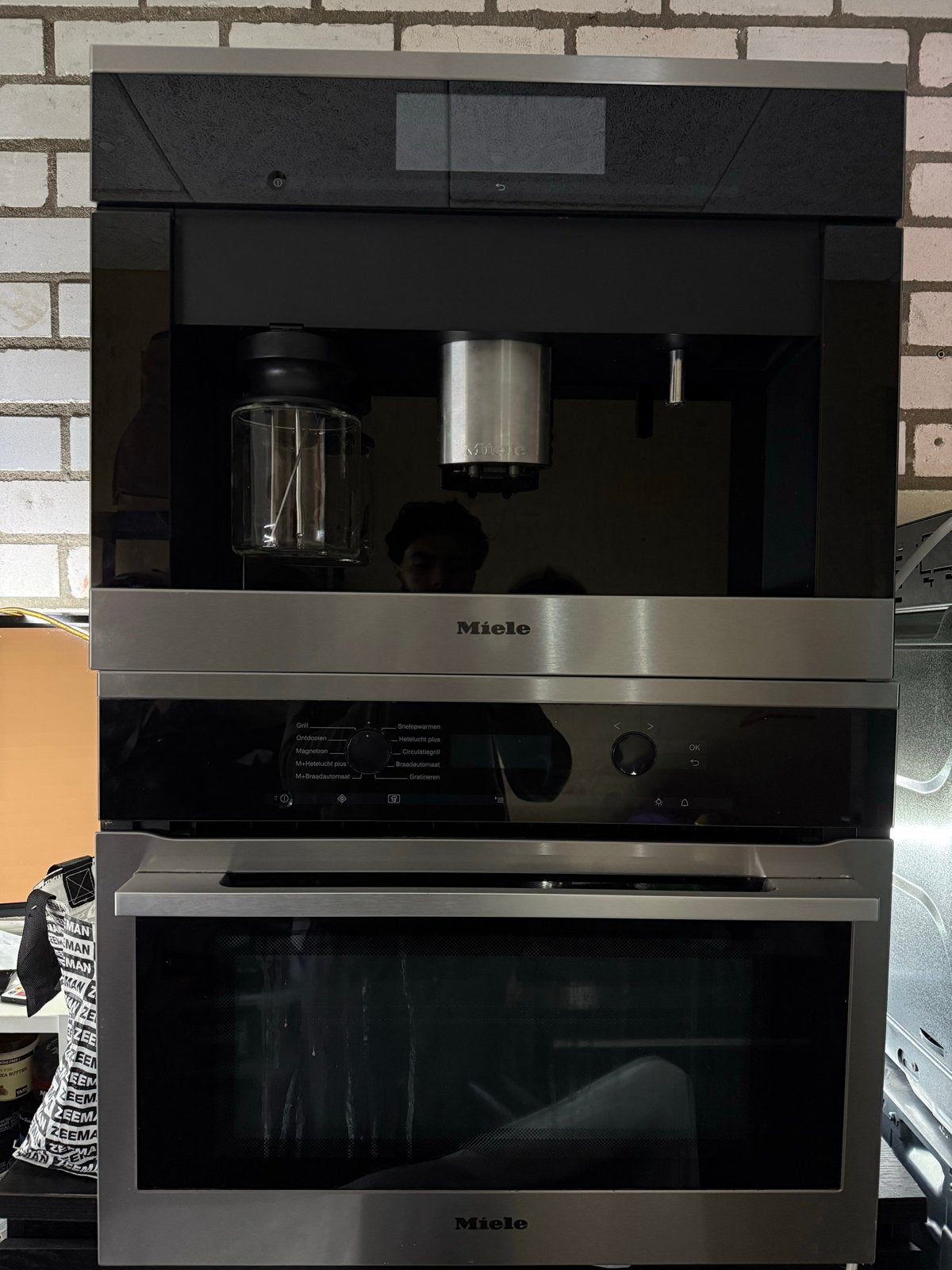 Miele Inbouw Koffiemachine & Combi Magnetron Set - Topstaat, Witgoed en Apparatuur, Ophalen of Verzenden, Zo goed als nieuw