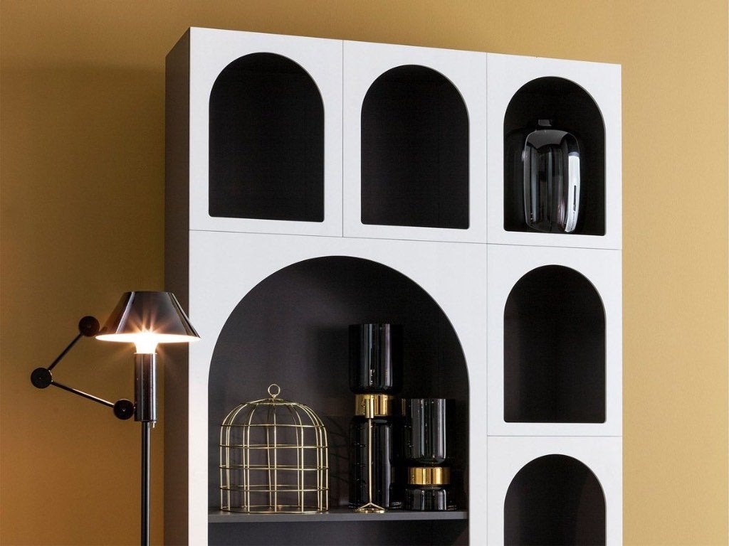 Bonaldo Cabinet Curiosité kast boekenkast NIEUW -75% korting, Waterstad 23, 200 cm of meer, Nieuw, 25 tot 50 cm