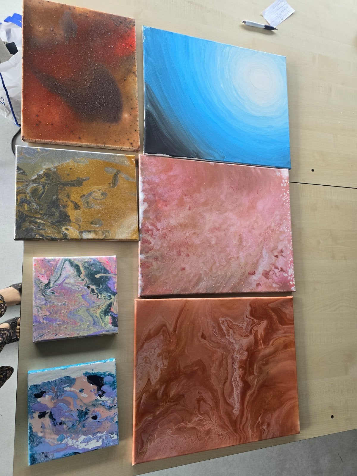 Gratis 7 canvassen, Ophalen