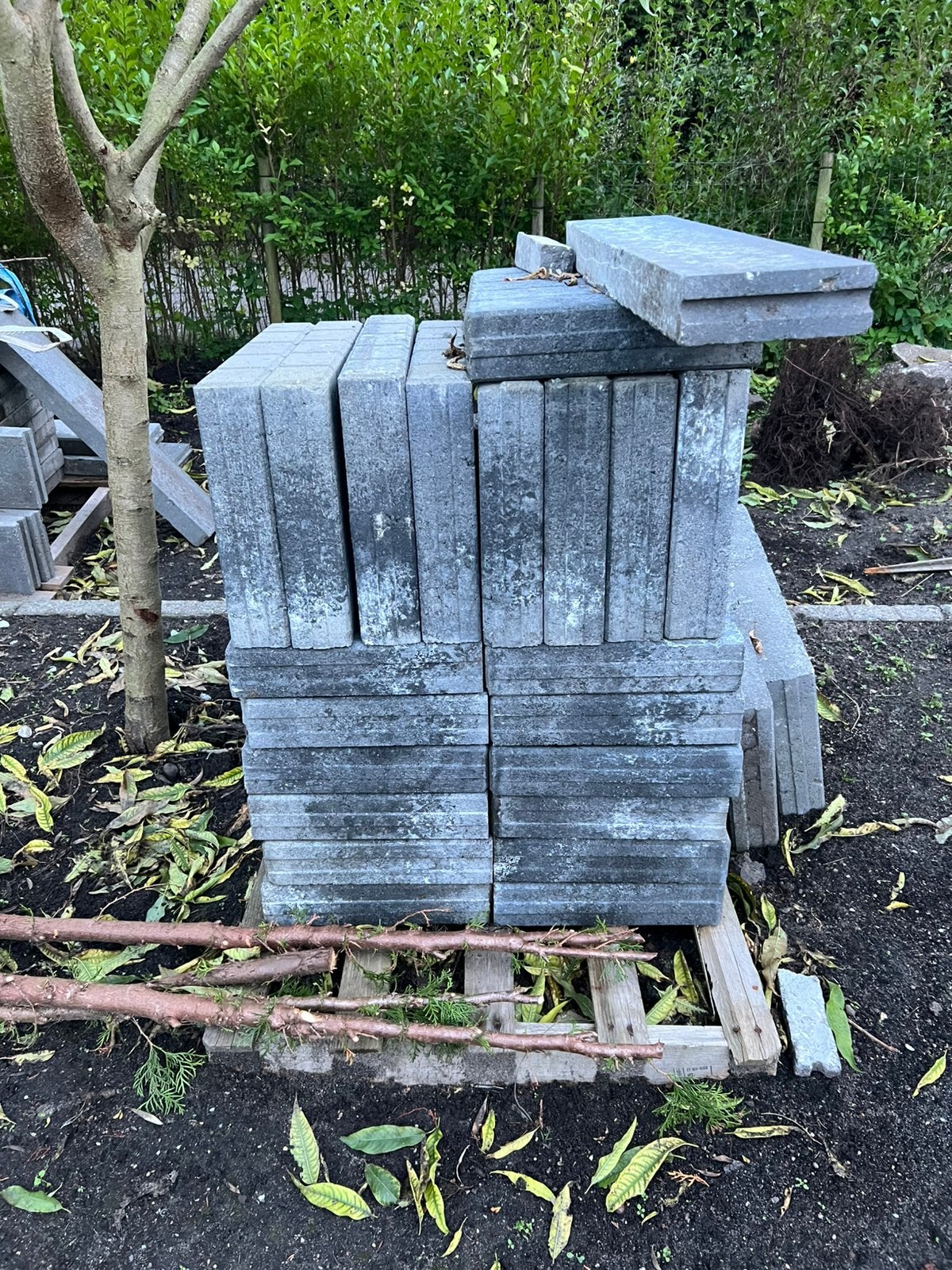Dirksen Quadroband 8x35x55Grijs, Tuin en Terras, Ophalen, Gebruikt, Beton, Terrastegels