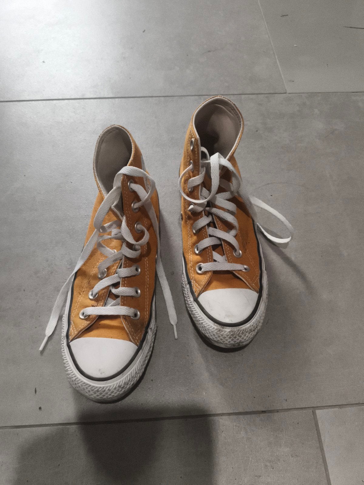 Gele Converse All Star High Tops - Maat 37,5, Ophalen, Geel, Converse, Sneakers of Gympen