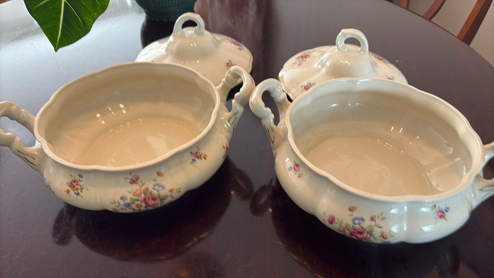 Set van 2 Chodziez terrines met bloemmotief, Ophalen