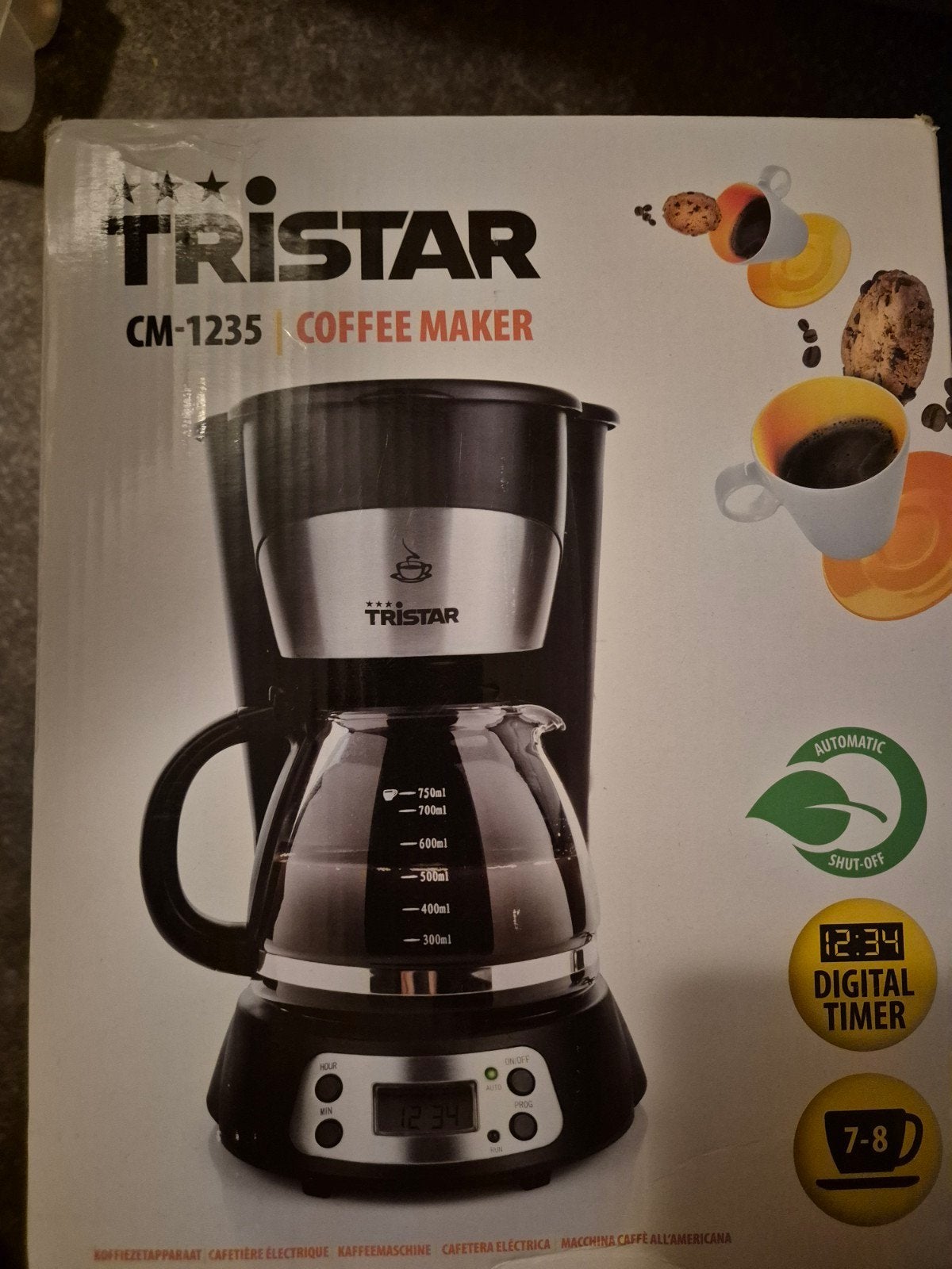 Tristar CM-1235 Koffiezetapparaat nieuw ideaal voor camping, Ophalen, Koffiemachine, Gemalen koffie
