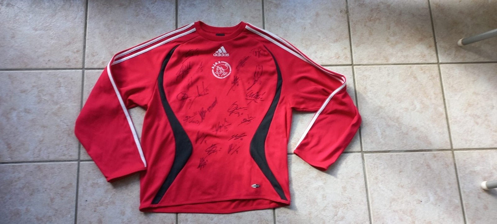 ajax trui met handtekening, Ophalen of Verzenden, Zo goed als nieuw, Ajax, Overige typen